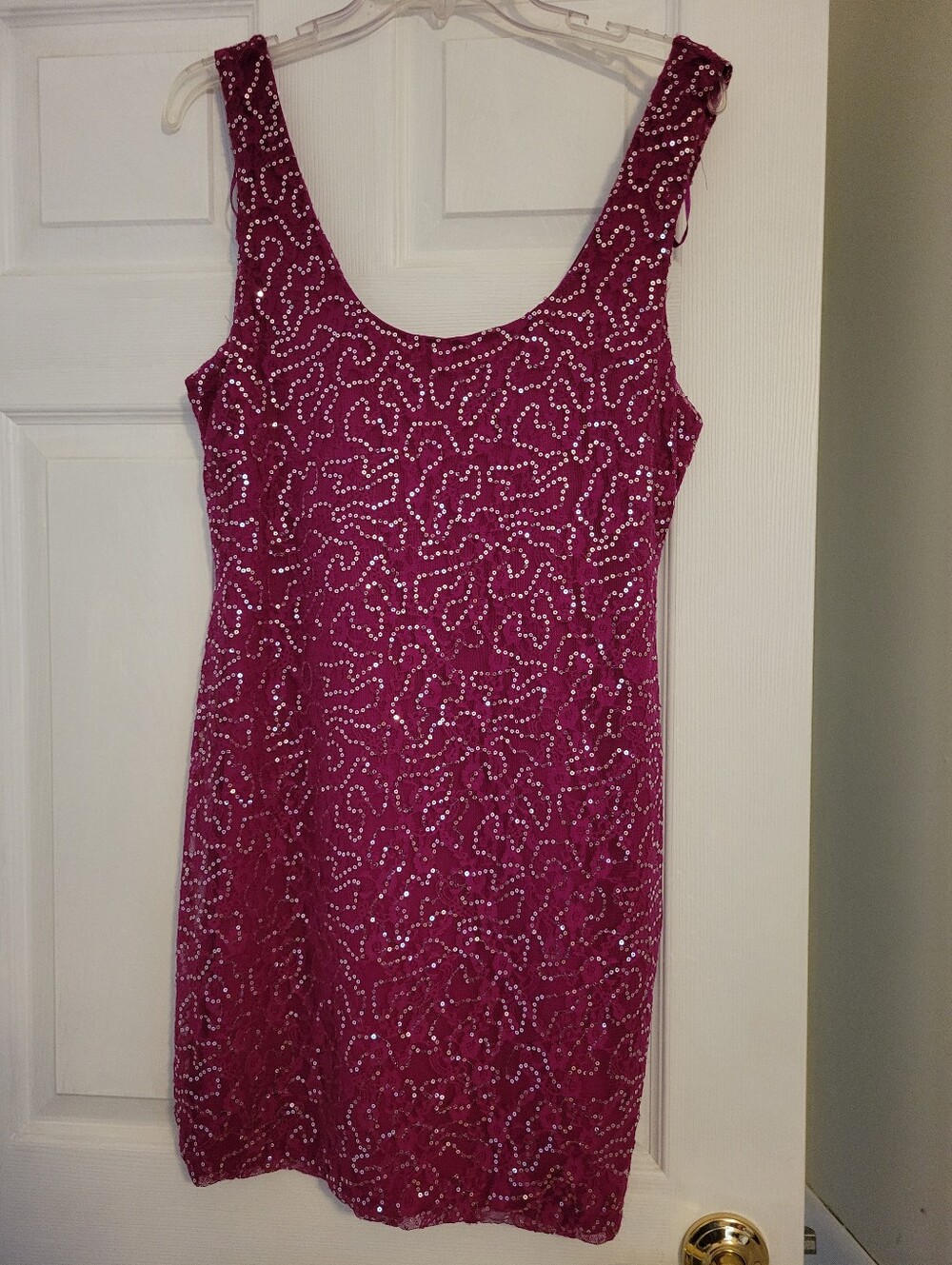 NWT Lily Rose Fuchsia Sequin Mini Dress